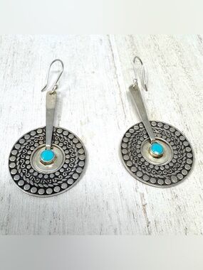 AMPARO Mexico Sterling silver / turquoise earrings